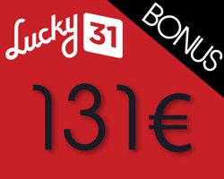 lucky 31 bonus casino 131€